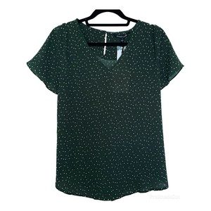 41 Hawthorn Zari Flutter Sleeve Blouse